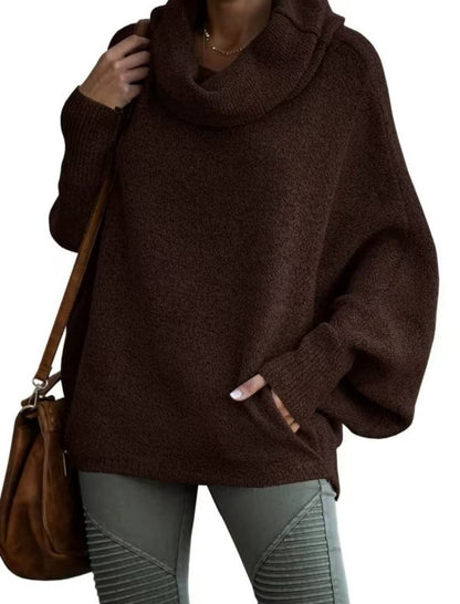 Cozy Cowl Neck Knit Pullover