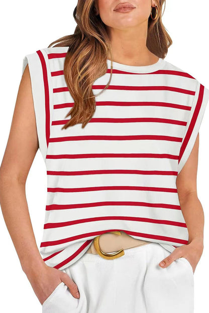 Striped Sleeveless Top