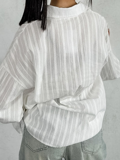 Button-Up Flare Shirt