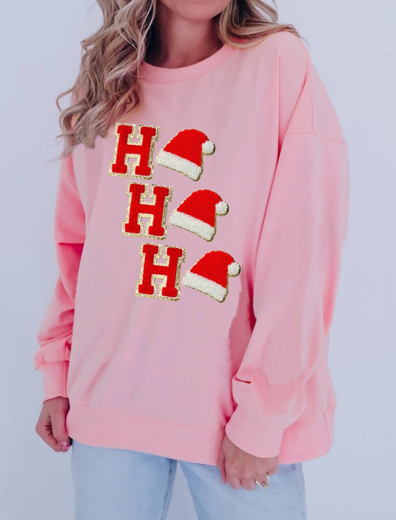 Festive Graphic Top with Holiday Accents