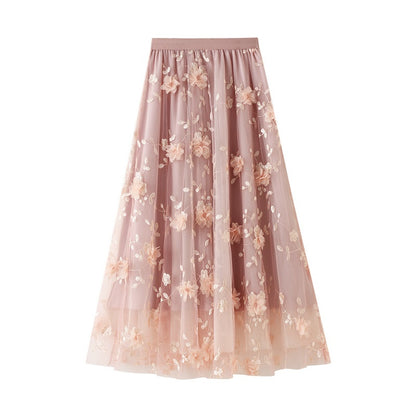 Mesh Sequin Skirt