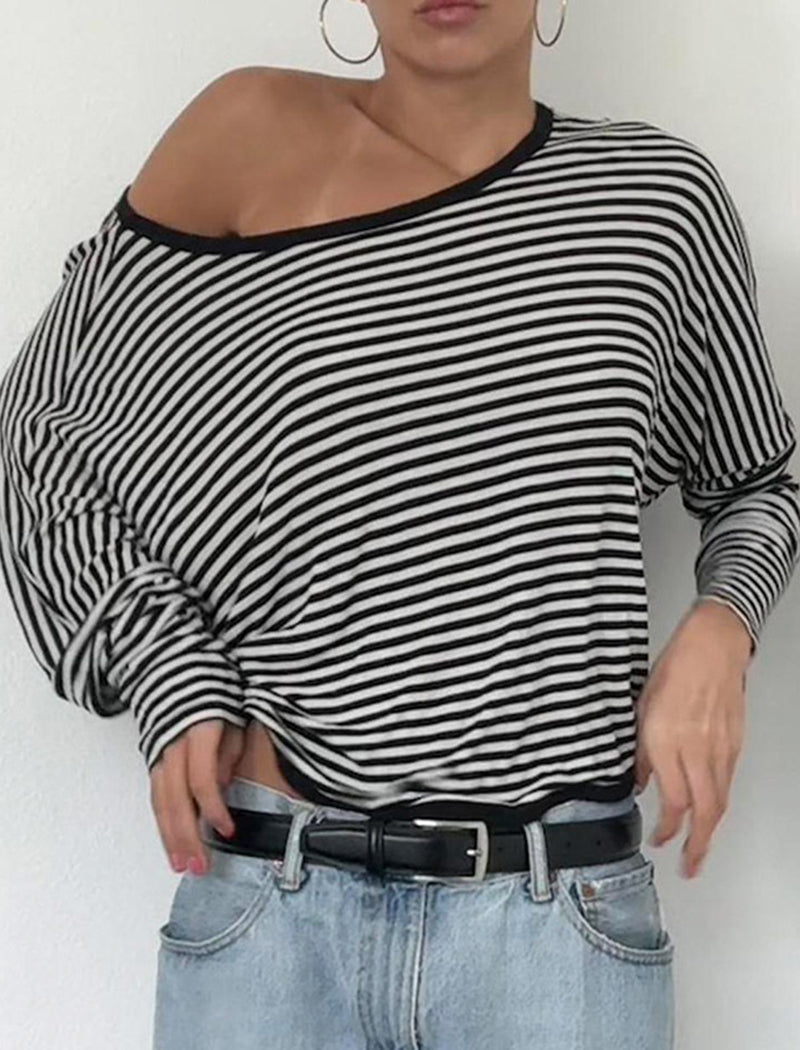 Striped Open-Back Top