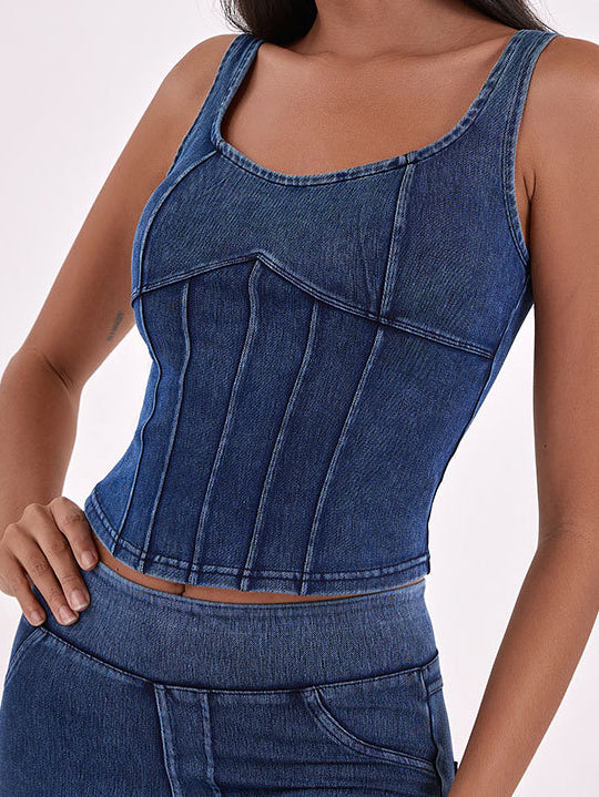 Denim Yoga Tank Top