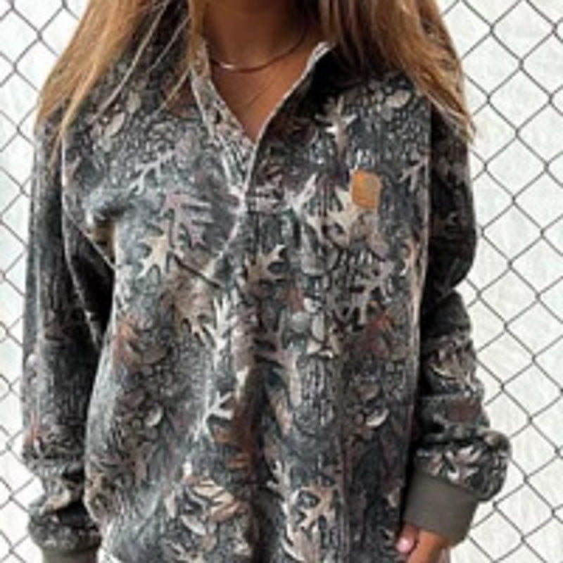 Woodland Print Pullover