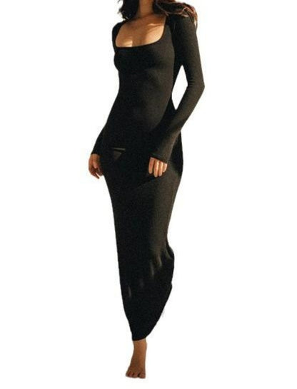 Long Sleeve Bodycon Maxi Dress