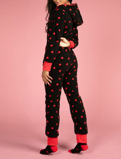 Valentine Heart Print Onesie