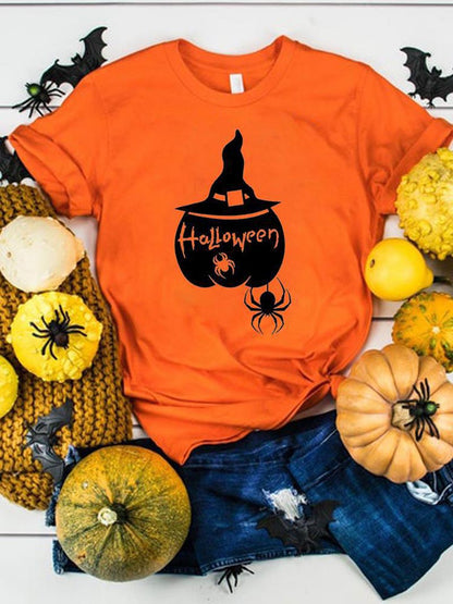 Halloween Graphic Print T-Shirt