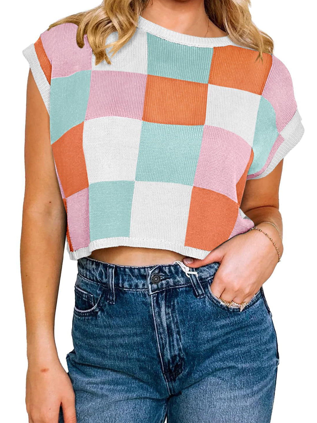 Colorblock Knit Sweater