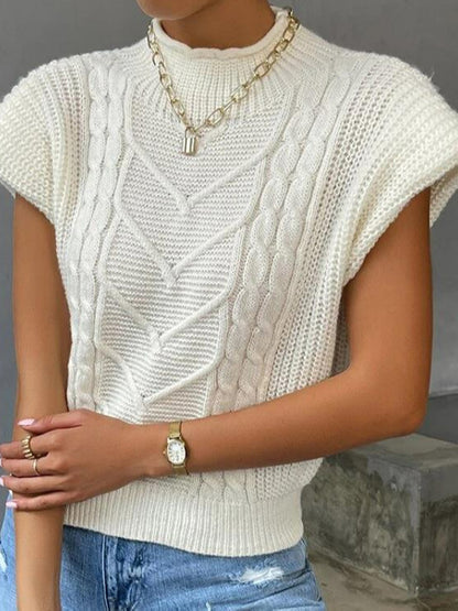 Cable Knit Sleeveless Top