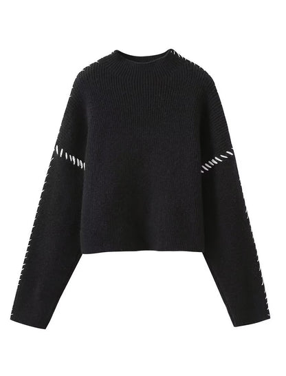 Oversized Mock Neck Sweater