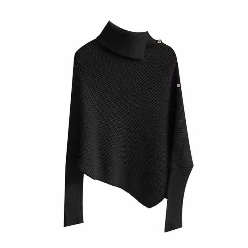 High Neck Oversized Pullover Sweater