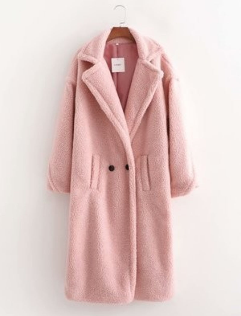 Teddy Coat with Notched Lapels