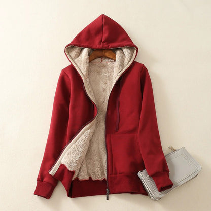 Fleece-Lined Zip-Up Hoodie