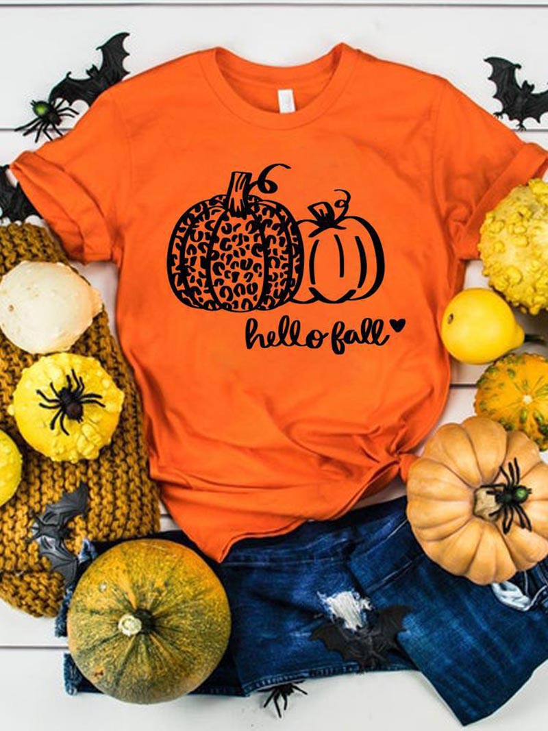 Halloween Graphic Print T-Shirt