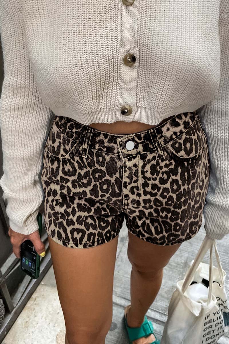 Leopard Print Shorts