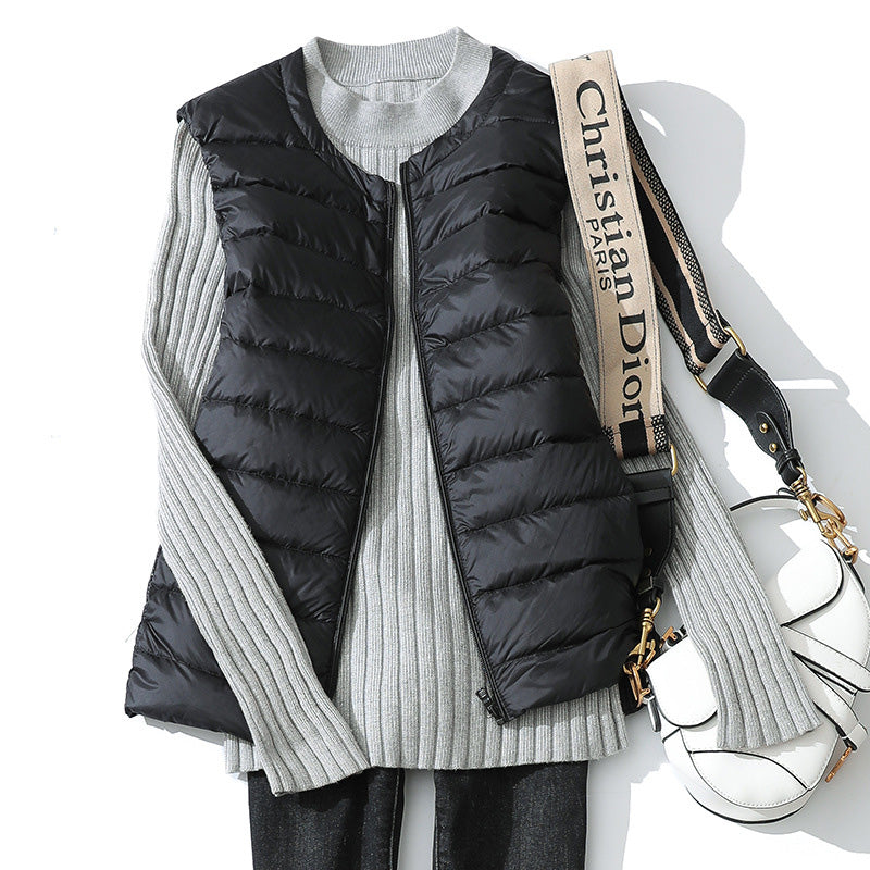 Lightweight Padded Zip-Up Vest