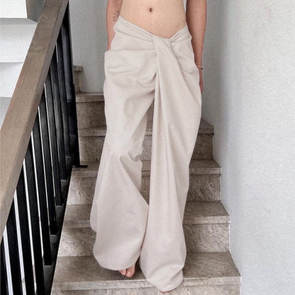 Loose-Fit Casual Wide-Leg Pants