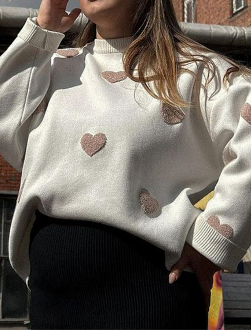 Heart Crew Neck Sweater