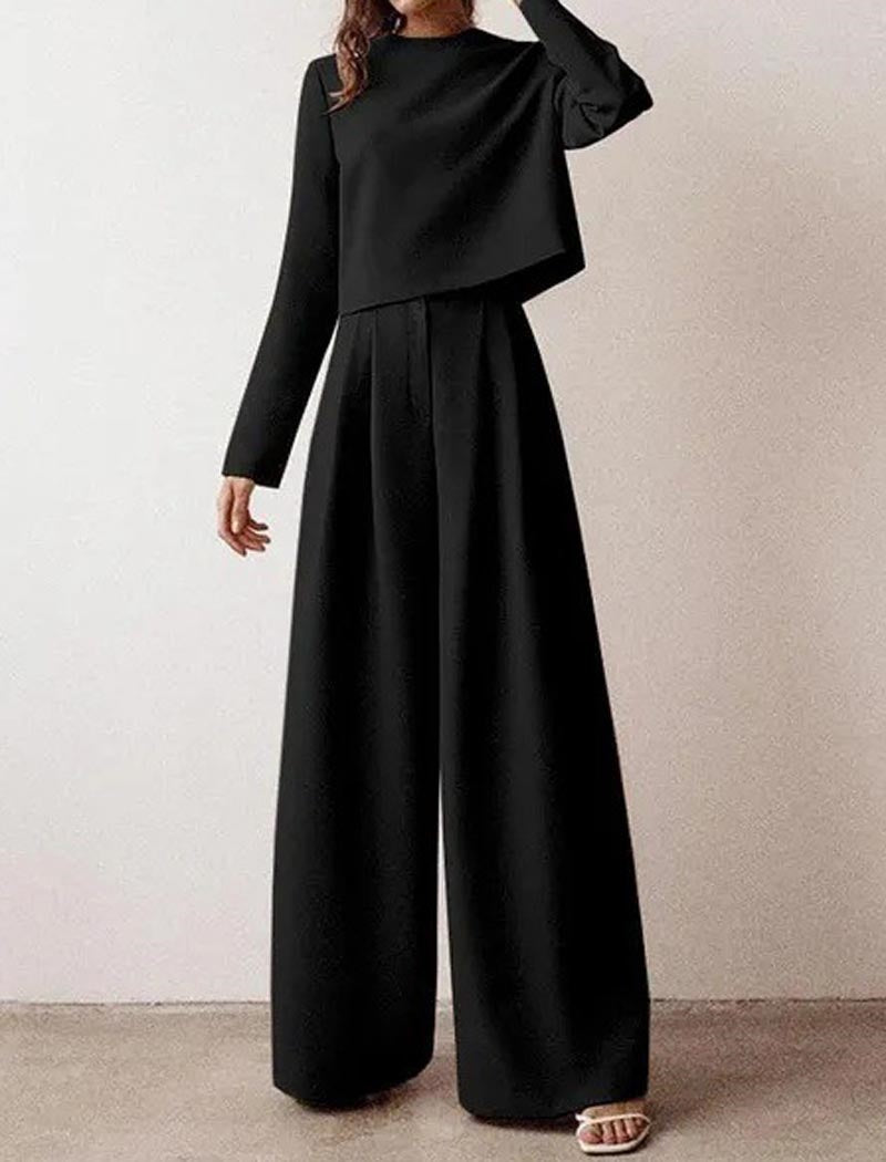 Relaxed Two-Piece Long Sleeve Set