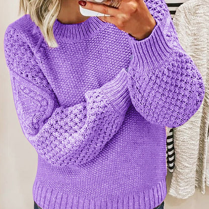 Textured Knit Oversized Sweater