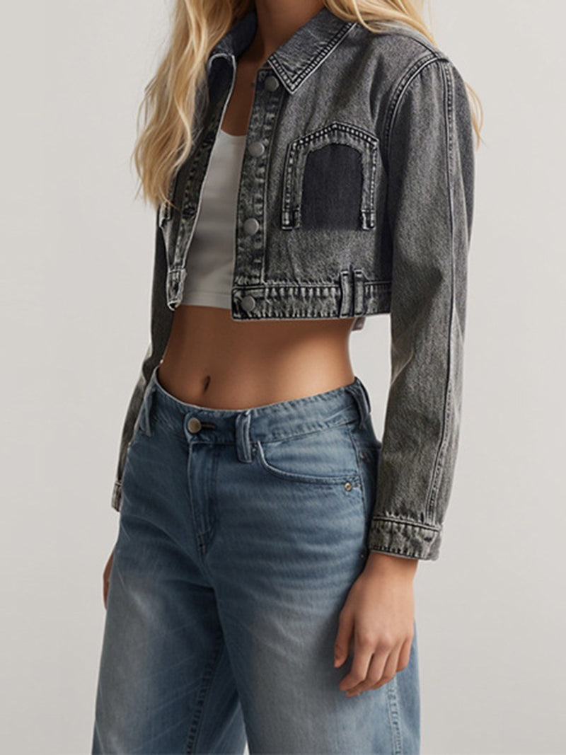 Cropped Denim Jacket