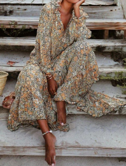 Floral Boho Maxi Dress