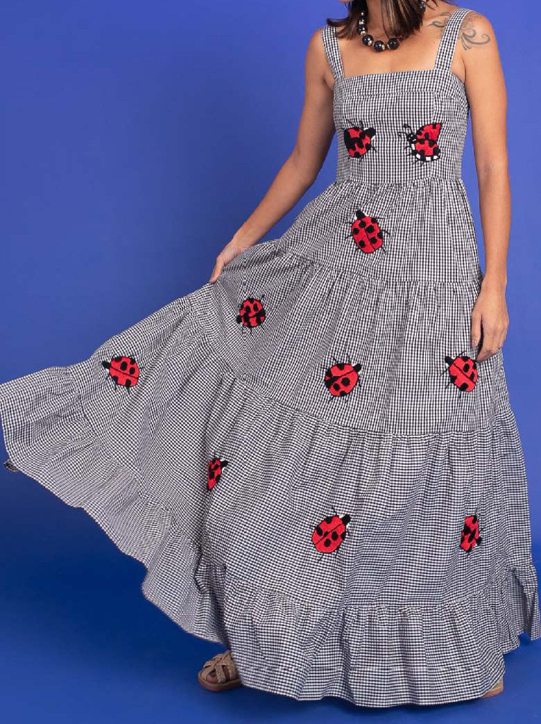 Starfish Print Maxi Dress