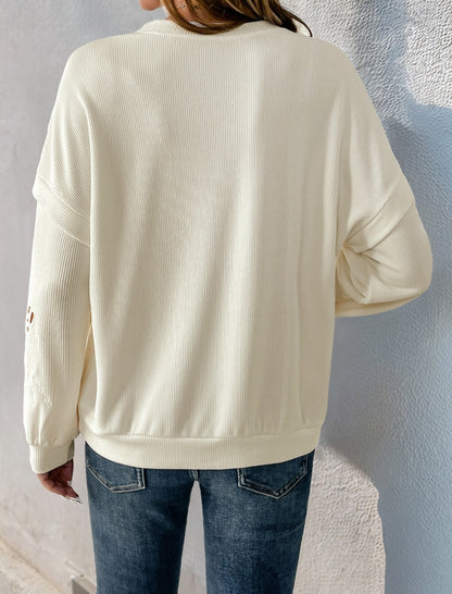 Solid Long Sleeve Pullover