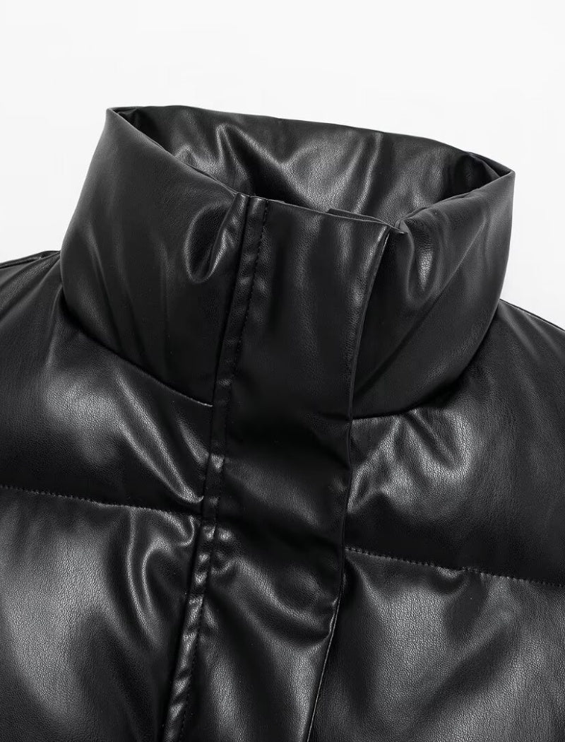 Padded Cropped Puffer Vest