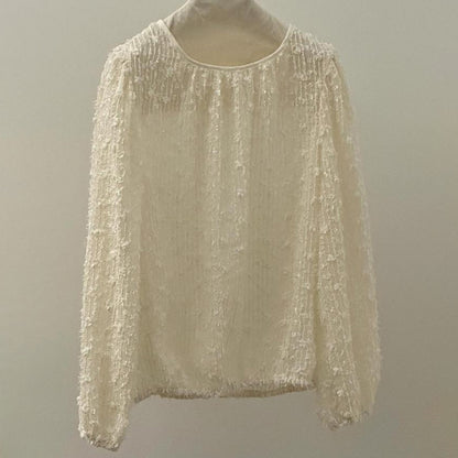 Textured Puff Sleeve top