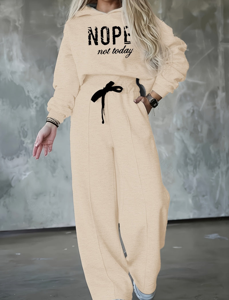 Nope Not Today Hoodie and Pants Set
