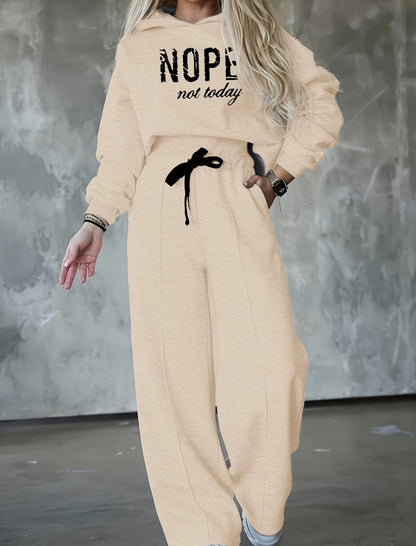 Nope Not Today Hoodie and Pants Set