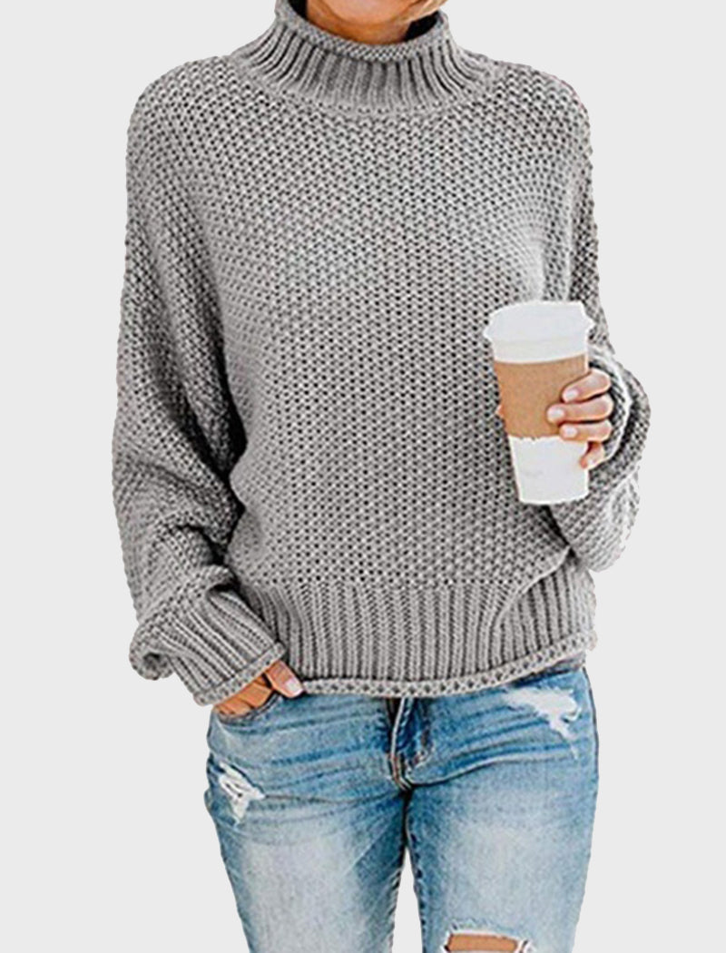 Chunky Knit Turtleneck Sweater