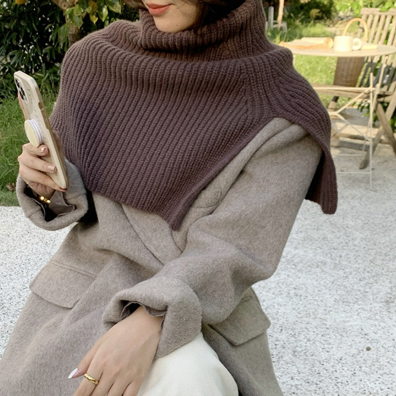 Ribbed Knit Shoulder Warmer