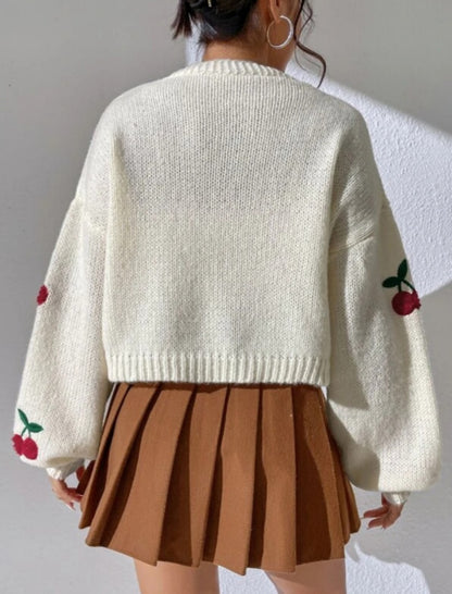 Cherry Knit Cardigan