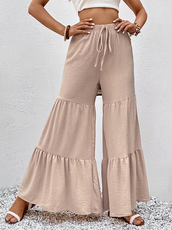 Tiered Wide Leg Pants