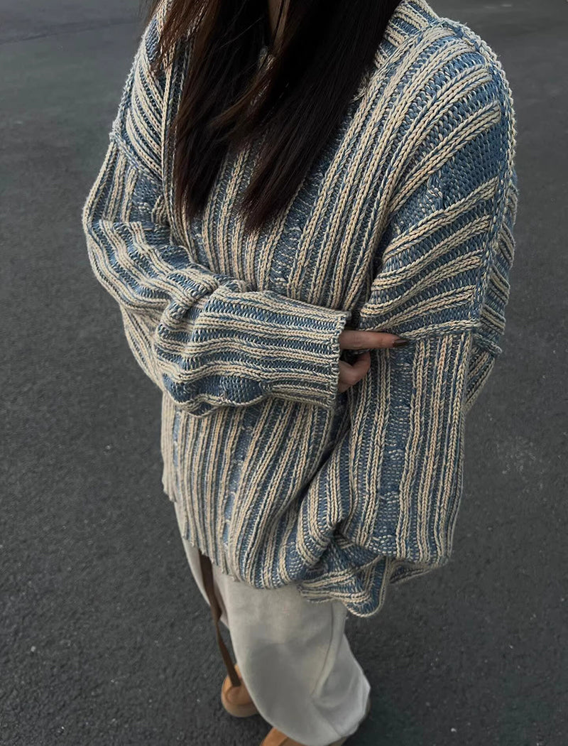 Striped Colorblock Sweater