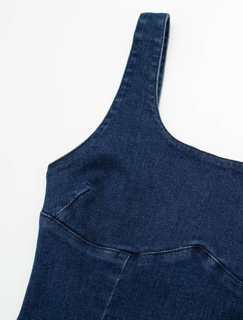 Fitted Denim Bodycon Dress