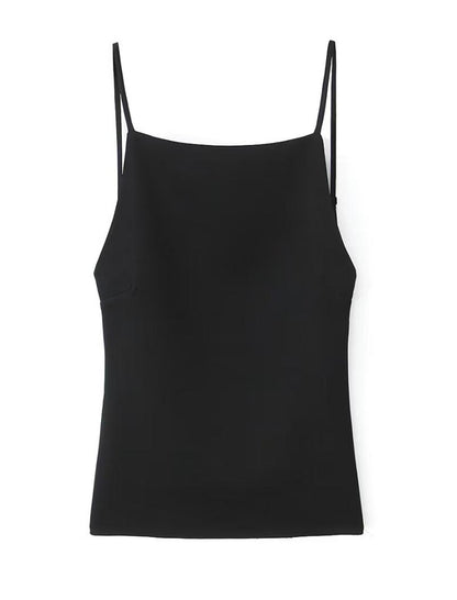 Square Neck Backless Cami Top