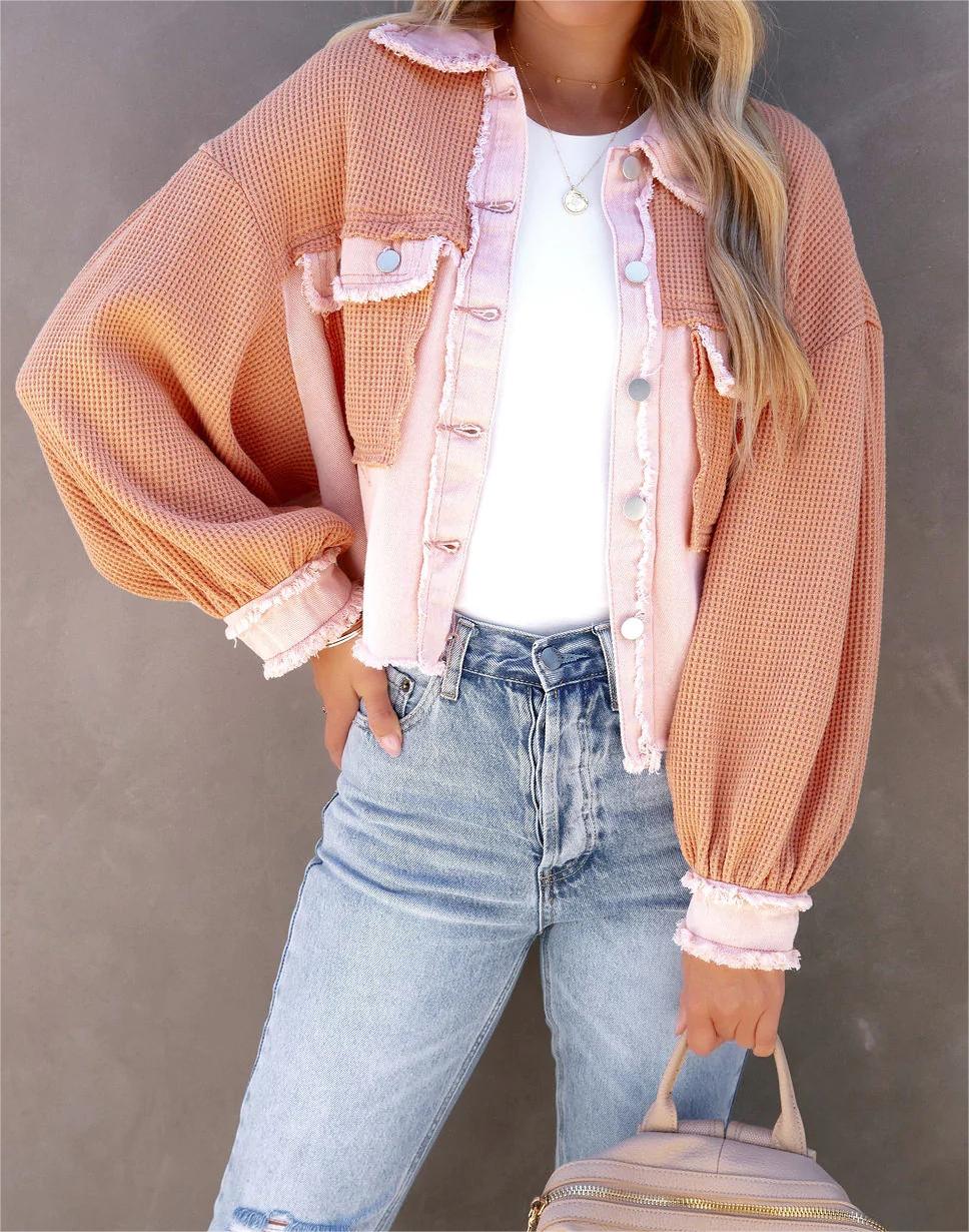 Buttoned Crop Jacket