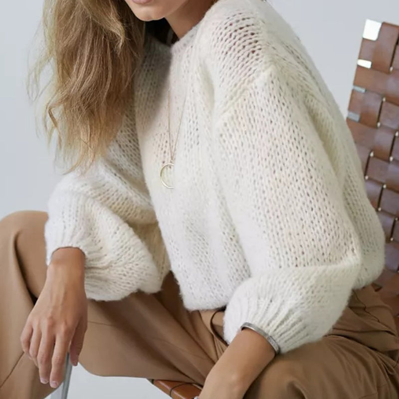 Oversized Knit Pullover Sweater
