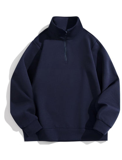 Half-Zip Solid Top