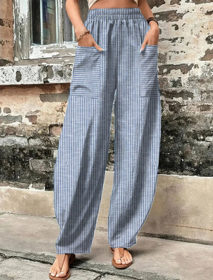 High-Waisted Wide-Leg Pants