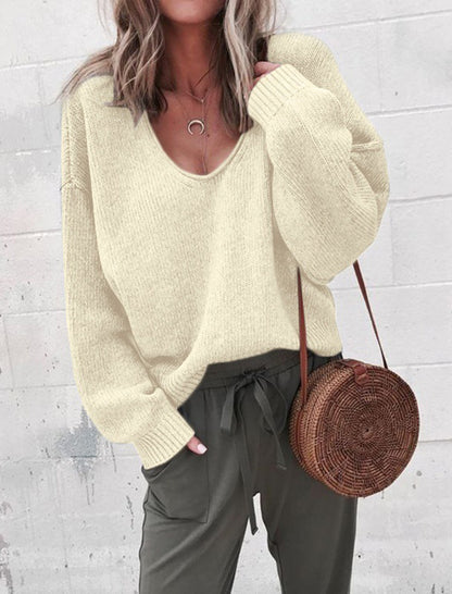 Oversized V-Neck Sweater