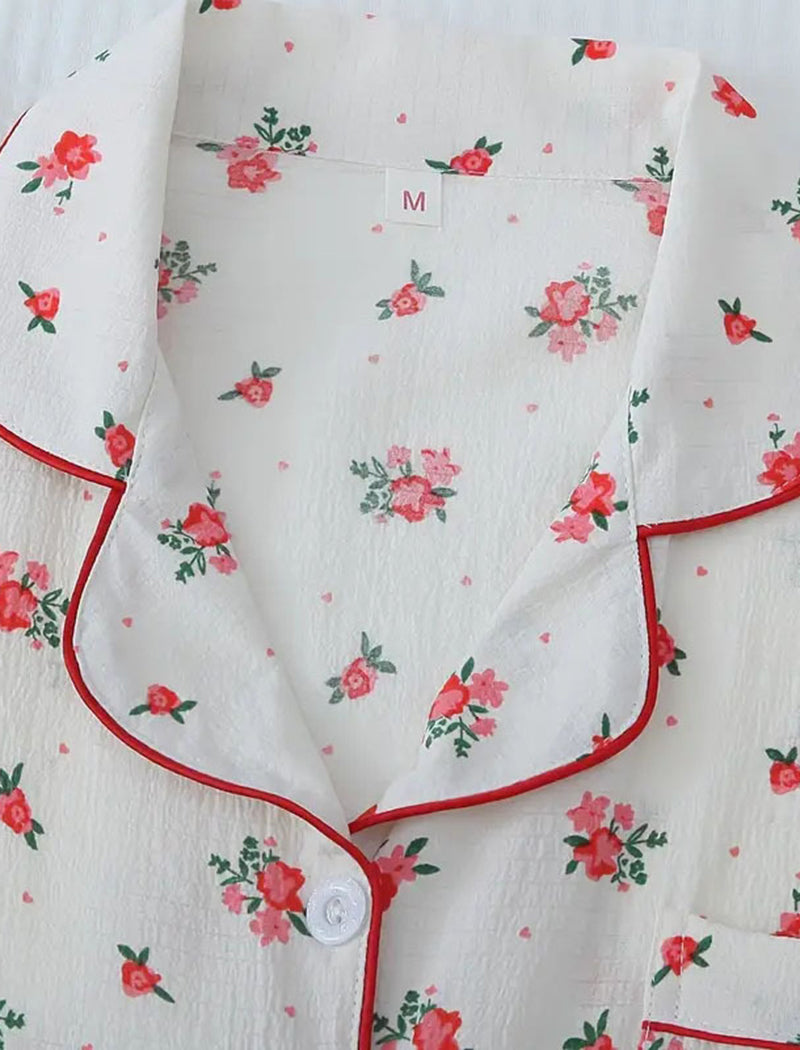 Floral Print Casual Lounge Set