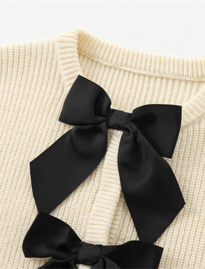 Ribbon Bow Accent Cardigan