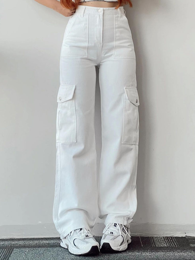 High-Waist Cargo Pants