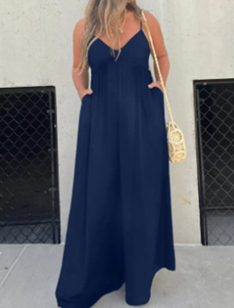 Sleeveless Wide-Leg Jumpsuit