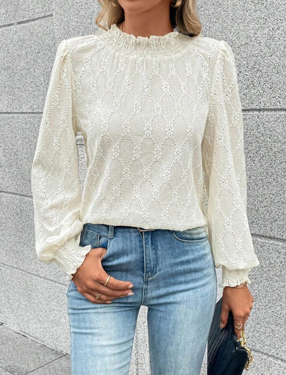 Long Sleeve High Neck Top