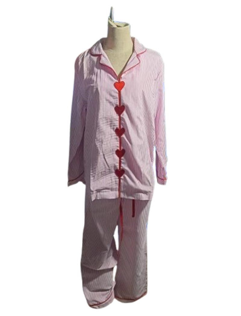Striped Long Sleeve Pajama Set